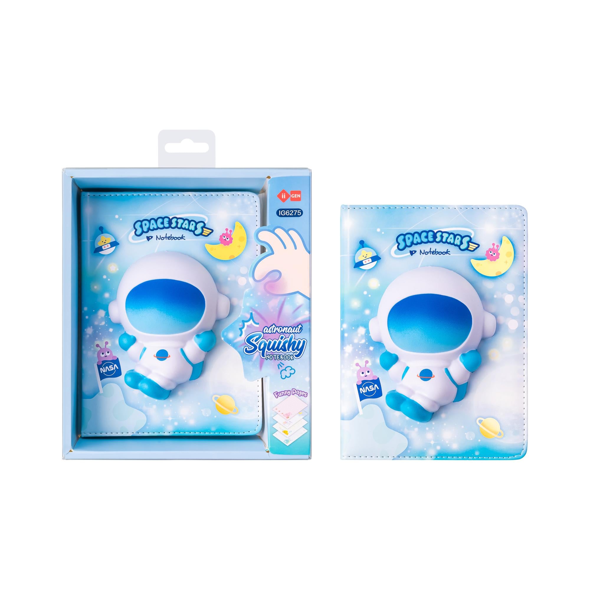 Squishy Notebook 128fogli Astronauta