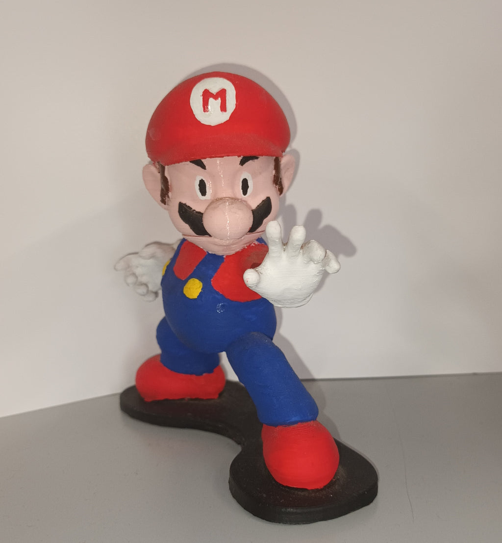 Statuetta Super Mario Bros artigianale