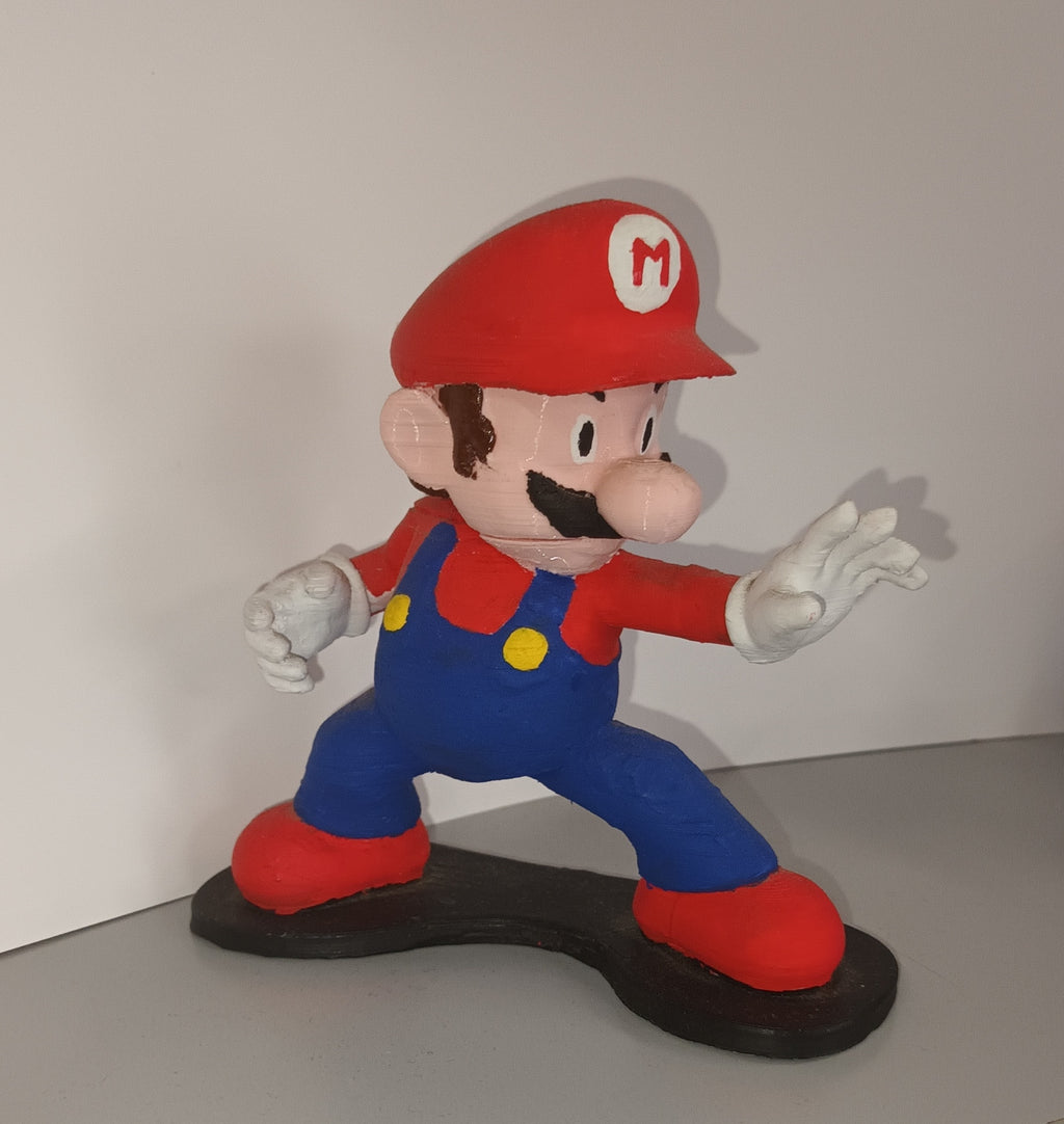 Statuetta Super Mario Bros artigianale
