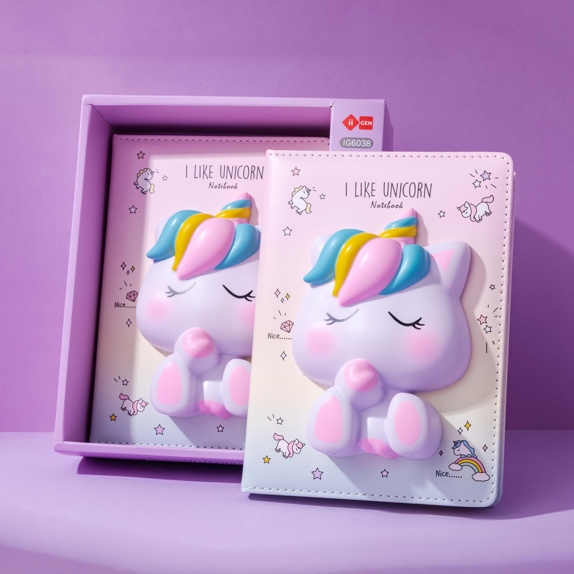 Squishy Notebook 128fogli Unicorno