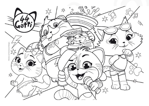 Puzzle double-face 44 Gatti 60pz Lisciani