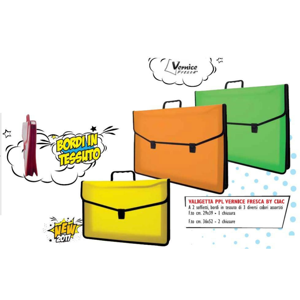 Valigetta A4 PPL 39x27cm Vernice Fresca