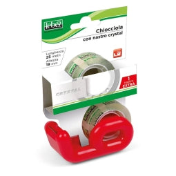 Distributore Nastro Adesivo chiocciola + 2rotoli 19mmx25mt Lebez