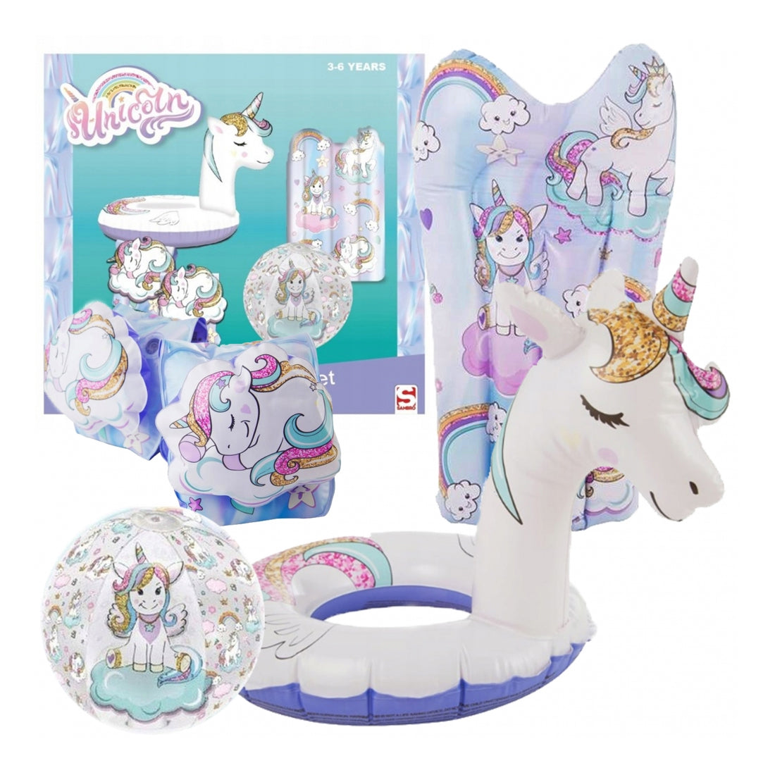 Set Gonfiabili Piscina Unicorn Sambro