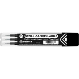 Refill Cancellabile Nero 3pz Osama per frixion