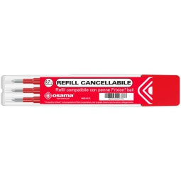 Refill Cancellabile Rosso 3pz Osama