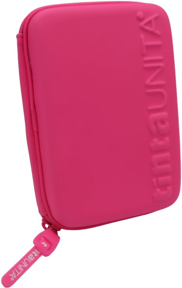 Astuccio ONE TIME Completo a 3 scomparti 1 zip Fucsia Tinta Unita