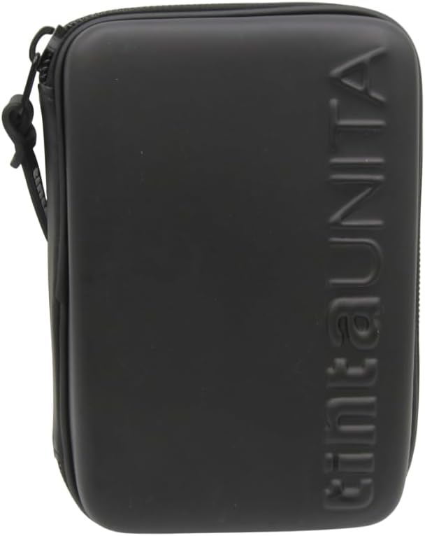 Astuccio ONE TIME Completo a 3 scomparti 1 zip Nero Tinta Unita