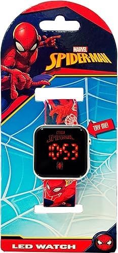 Orologio da Polso Digitale Led Spiderman per Bambino e Bambina Cartoon