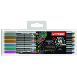 Pen 68 Metallic 6pz Stabilo