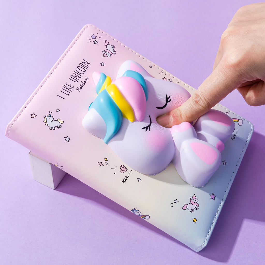 Squishy Notebook 128fogli Unicorno