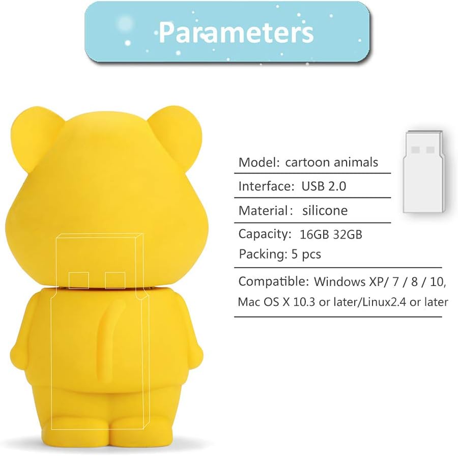 Chiavetta USB Animale 16gb Borlter Clamp