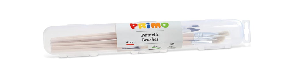 Set Pennelli per Dipingere con Custodia Porta Pennelli Primo