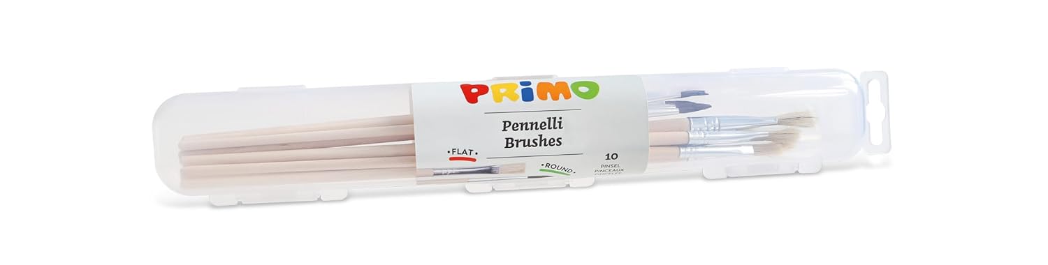Set Pennelli per Dipingere con Custodia Porta Pennelli Primo