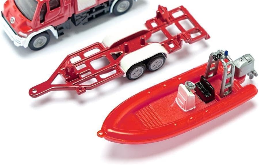 Modellino Camion dei Pompieri con Barca Siku 1636