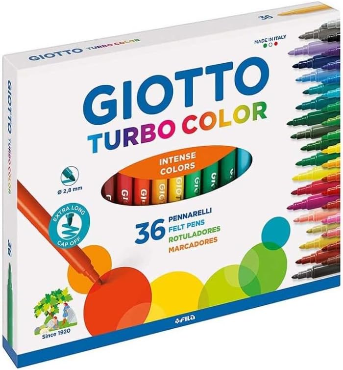 Turbocolor 36pz Pennarelli punta fine Giotto