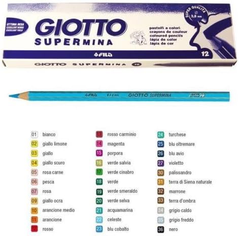 Matita Pastello Supermina Rosso Carminio 13 Giotto