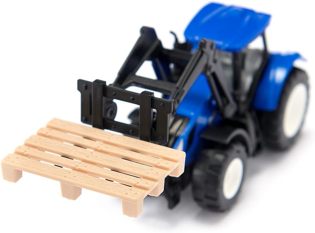 Modellino Trattore New Holland con Forche Siku 1544