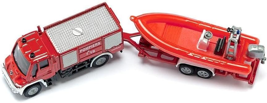 Modellino Camion dei Pompieri con Barca Siku 1636