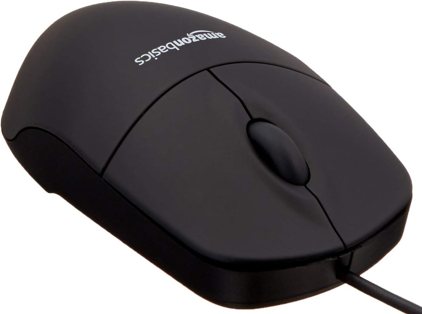 Mouse ottico nero con USB e 3 pulsanti per Windows e Mac OS X Amazon Basics