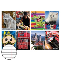 Quadernoni Righe di 1° con margine Fantasia