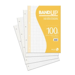 Ricambio Rinforzato A4 quadretti 5mm senza margine 100gr