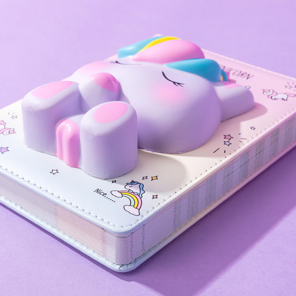 Squishy Notebook 128fogli Unicorno