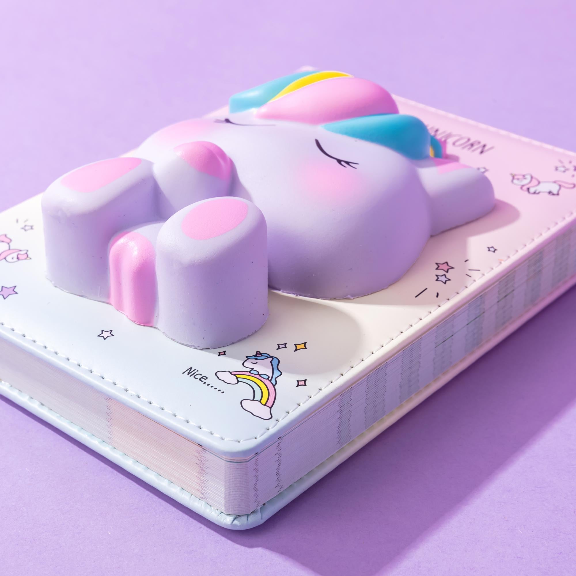 Squishy Notebook 128fogli Unicorno
