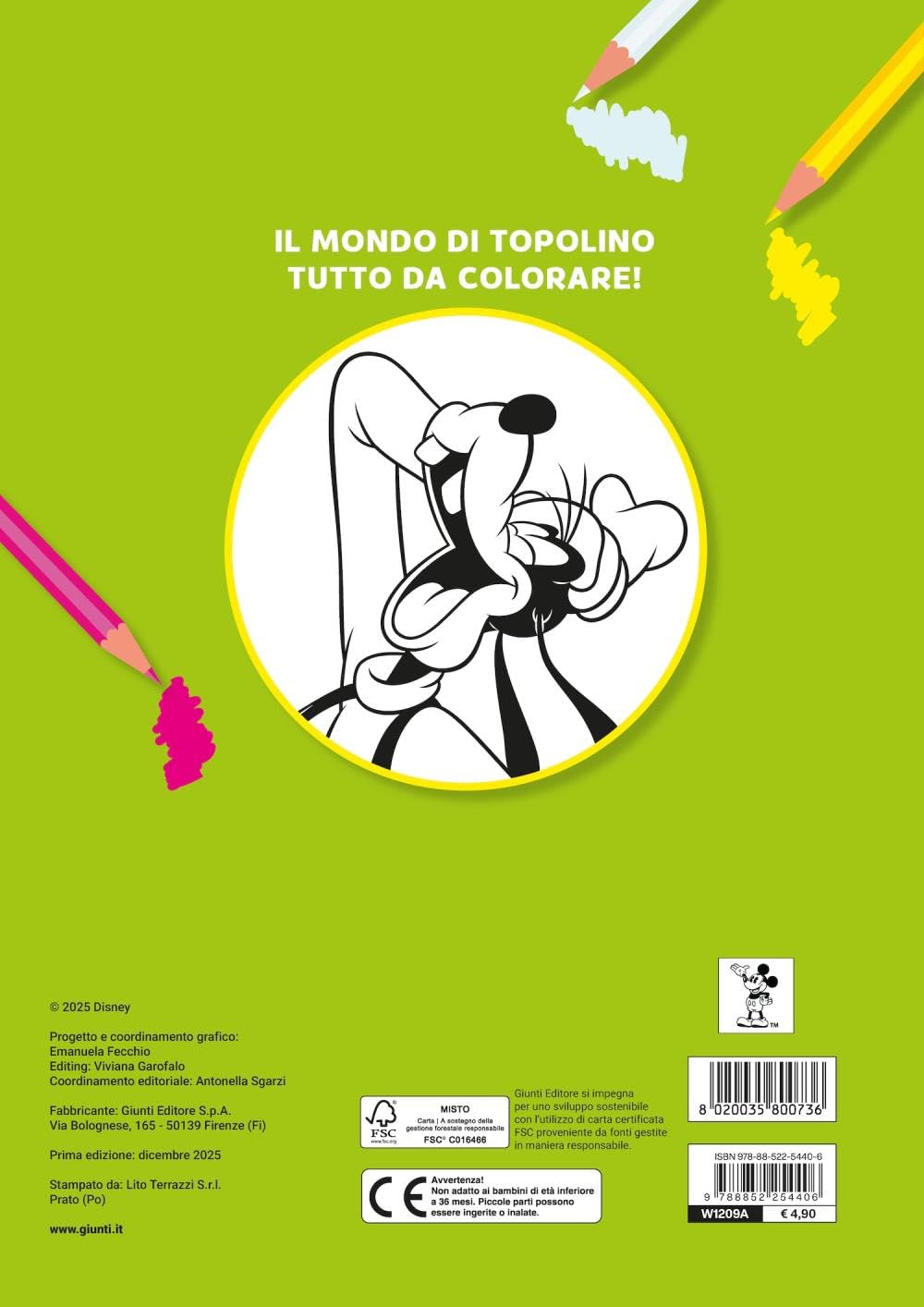 Un mondo di allegria! Mickey Mouse Clubhouse. Primo album da colorare. Ediz. a colori