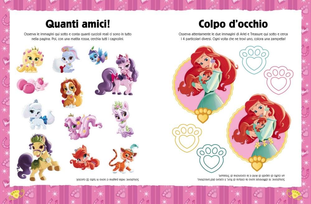 Disney princess e cuccioli reali. Bubble stickers. Storia e giochi. Ediz. illustrata. Con Adesivi