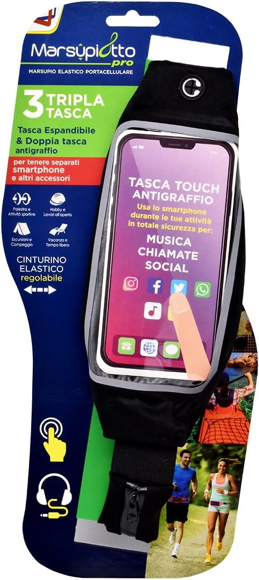 Marsupio da Sport per Cellulare Nero