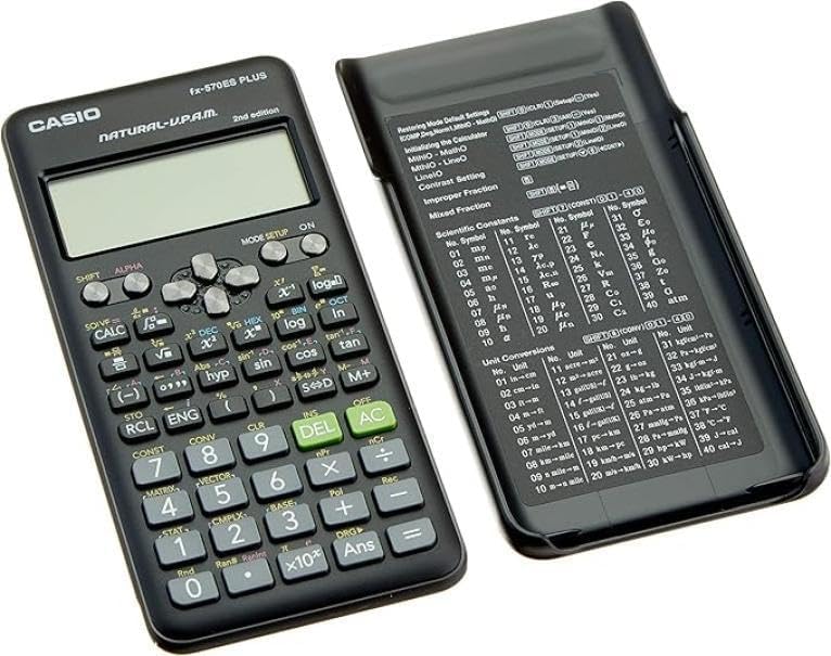 Casio Fx-570Es Plus 2 Calcolatrice Scientifica Con 417 Funzioni Nero