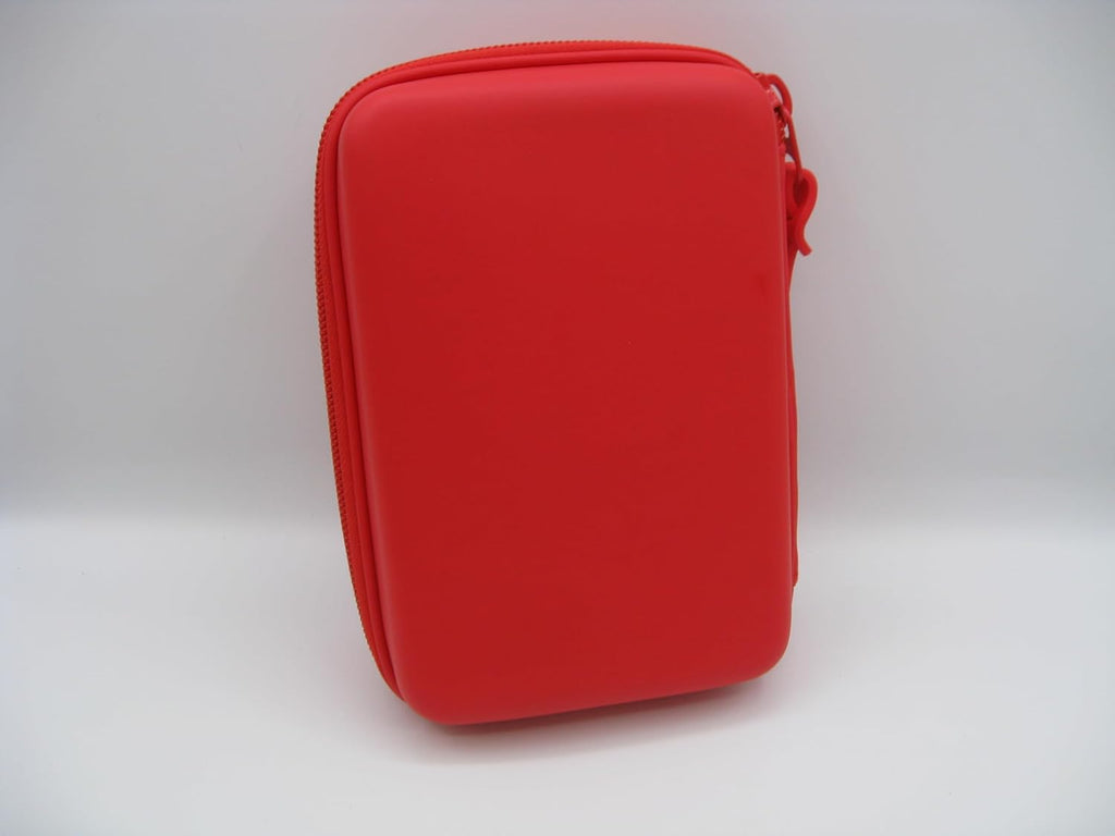 Astuccio ONE TIME Completo a 3 scomparti 1 zip Rosso Tinta Unita