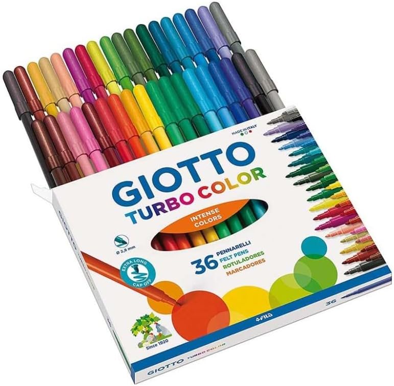 Turbocolor 36pz Pennarelli punta fine Giotto