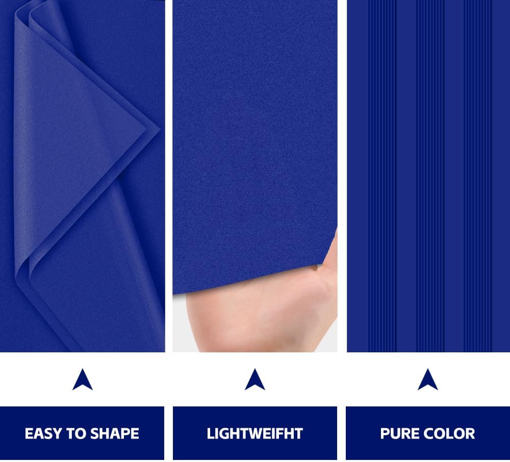 Foglio Carta Velina Blu 50x70cm Rex