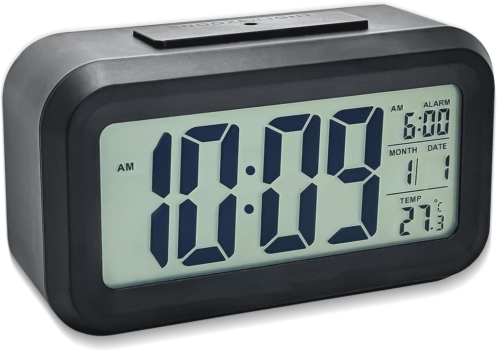 Sveglia Digitale da Comodino con Temperatura Data Snooze