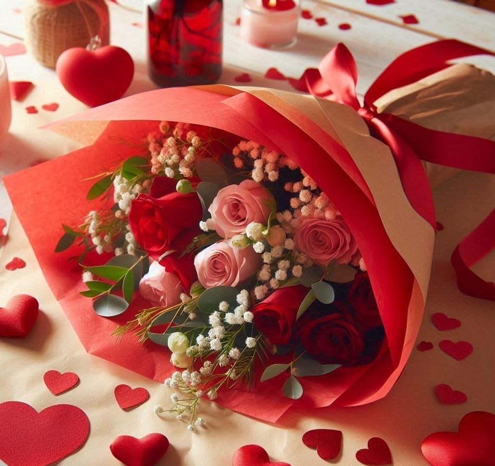 Foglio Carta Velina Rosso 50x70cm Rex