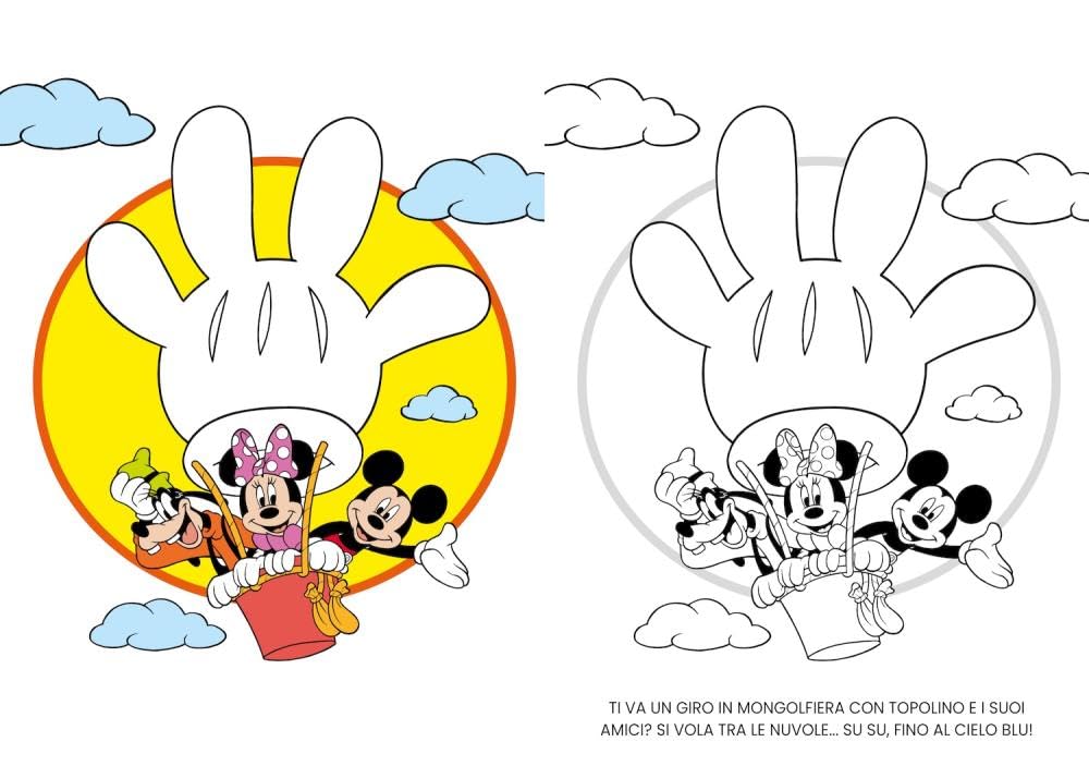 Un mondo di allegria! Mickey Mouse Clubhouse. Primo album da colorare. Ediz. a colori