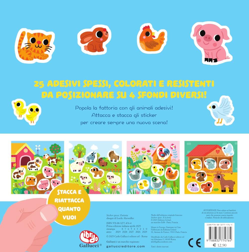 Fattoria. Sticker spessi. Con 25 stickers - Lucile Ahrweiller