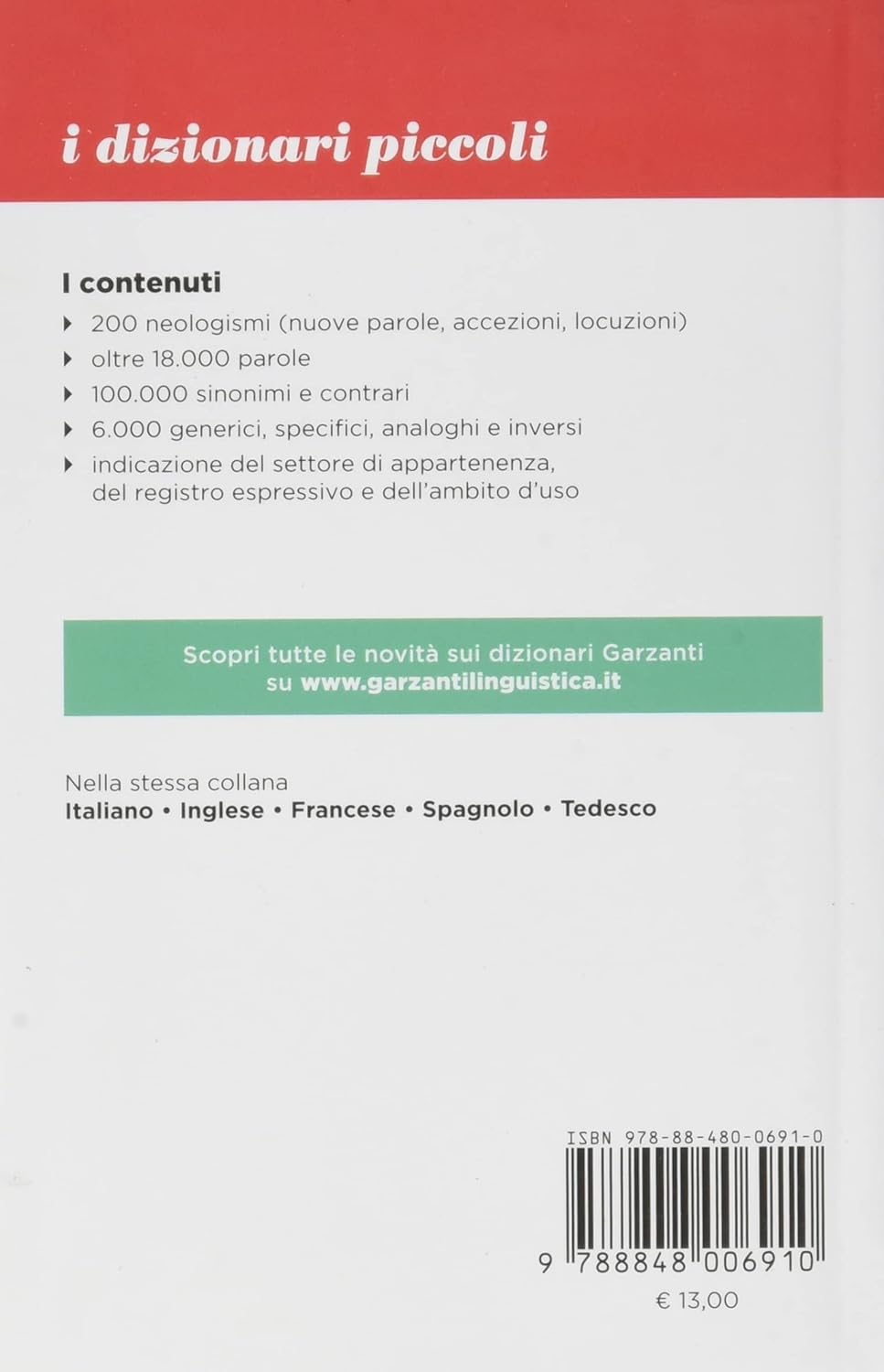 Il piccolo dizionario dei sinonimi e contrari - AA.VV.