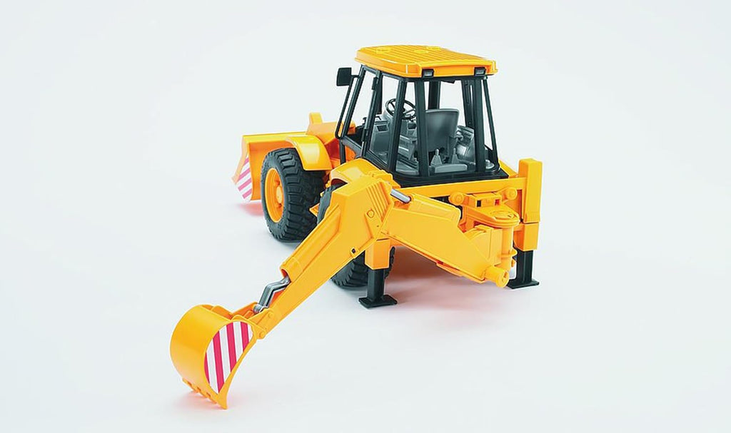 Terna JCB 4CX con benna frontale 02428 Bruder