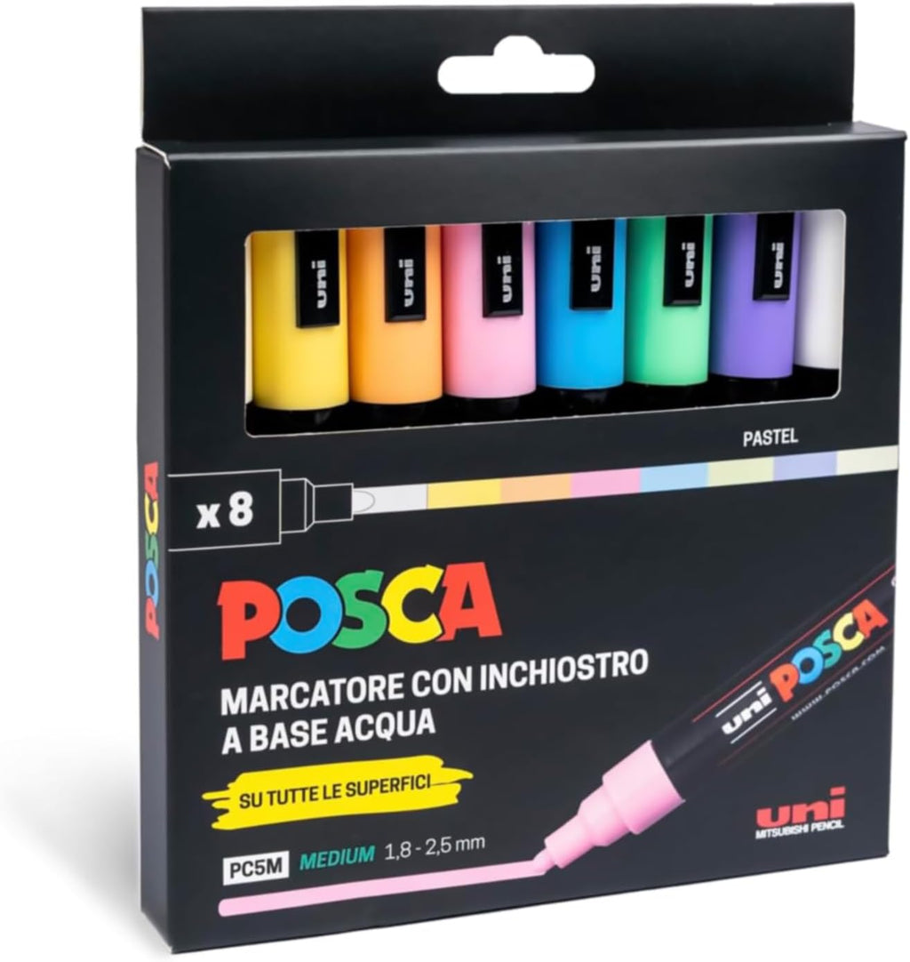 Set Pennarelli acrilici PC5 8pz Uni Posca