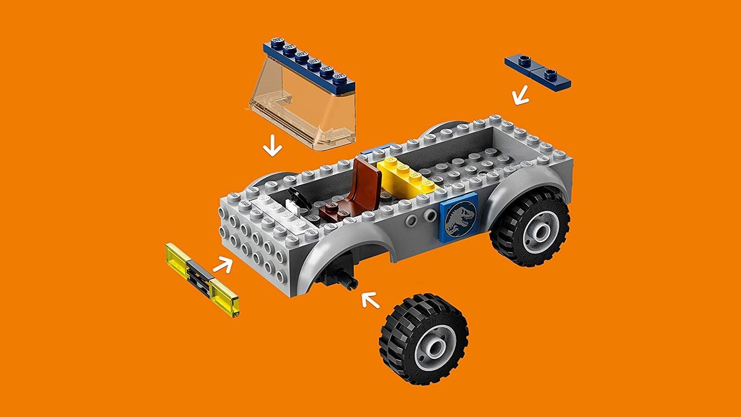 Lego Junior 10757 camion per soccorso velociraptor