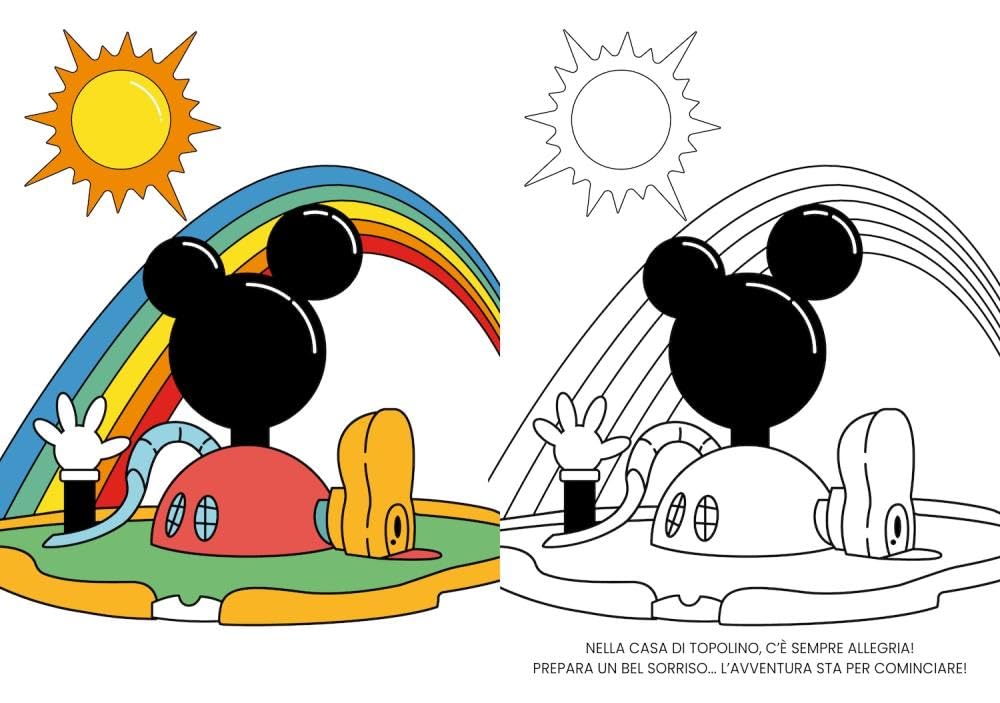 Un mondo di allegria! Mickey Mouse Clubhouse. Primo album da colorare. Ediz. a colori