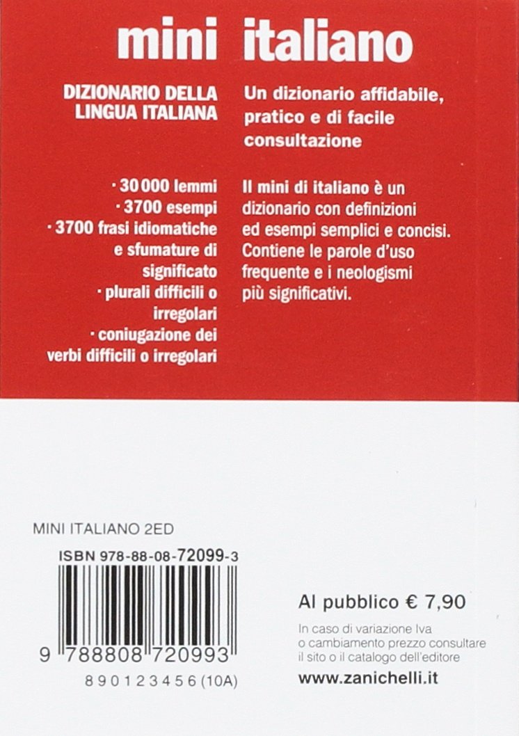 Il Mini Italiano. Dizionario di lingua italiana - Zanichelli