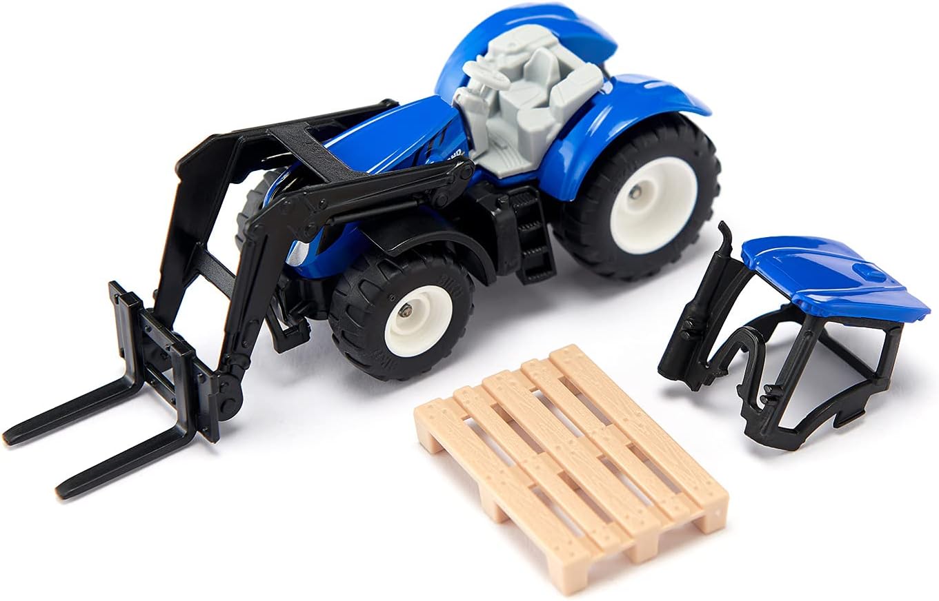 Modellino Trattore New Holland con Forche Siku 1544