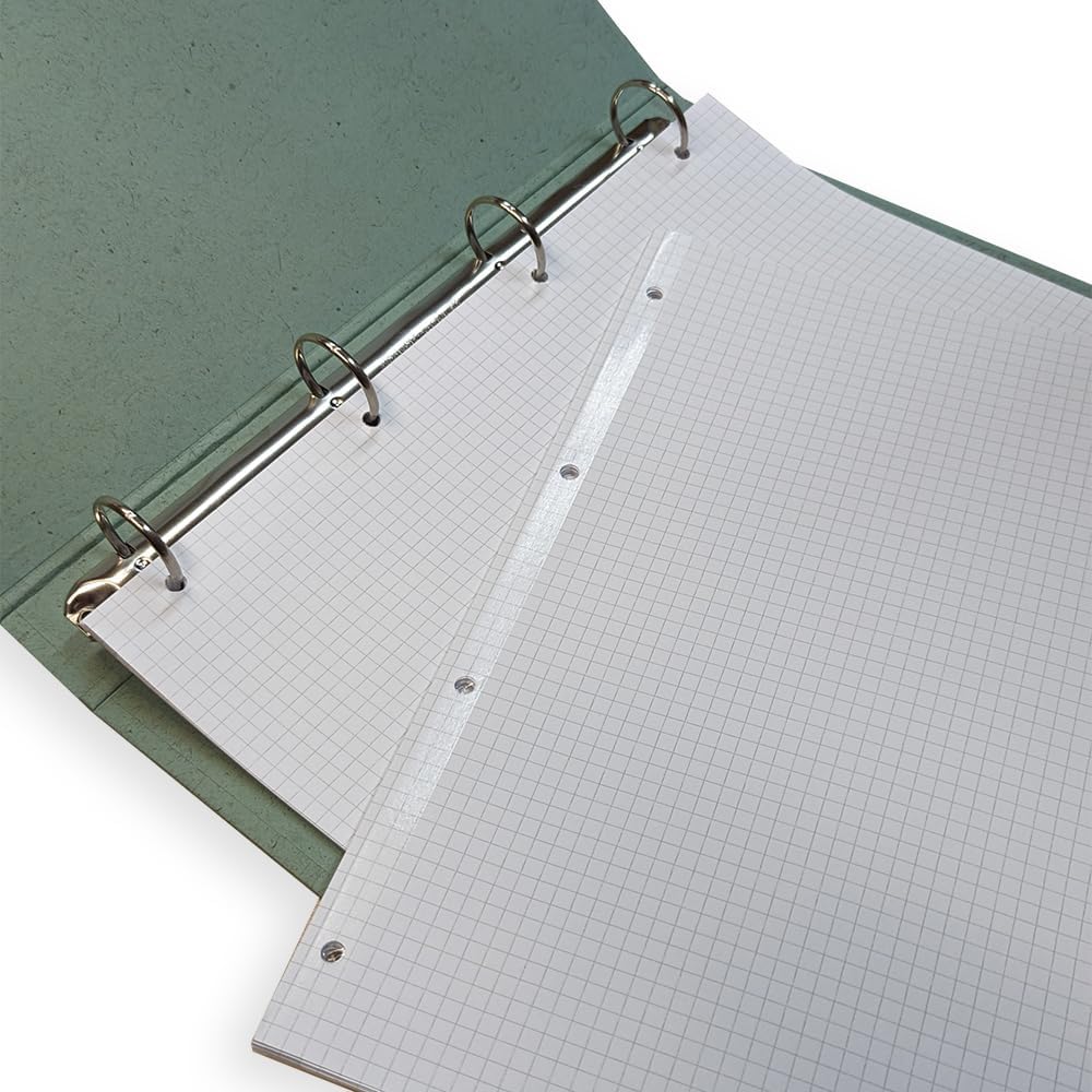 Ricambio Rinforzato A4 quadretti 5mm senza margine 100gr