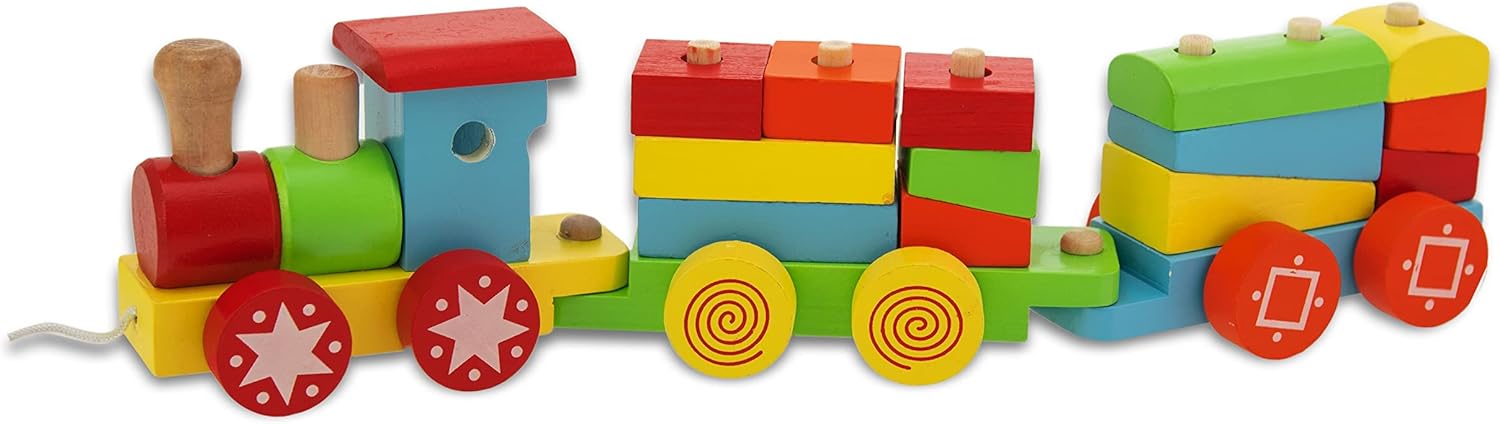 Trenino Puzzle in Legno Teorema