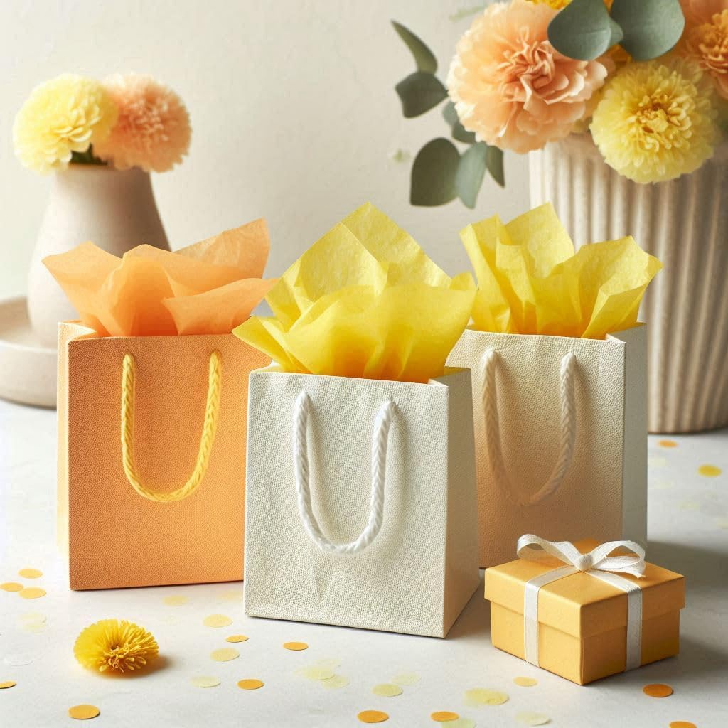 Foglio Carta Velina Giallo 50x70cm Rex