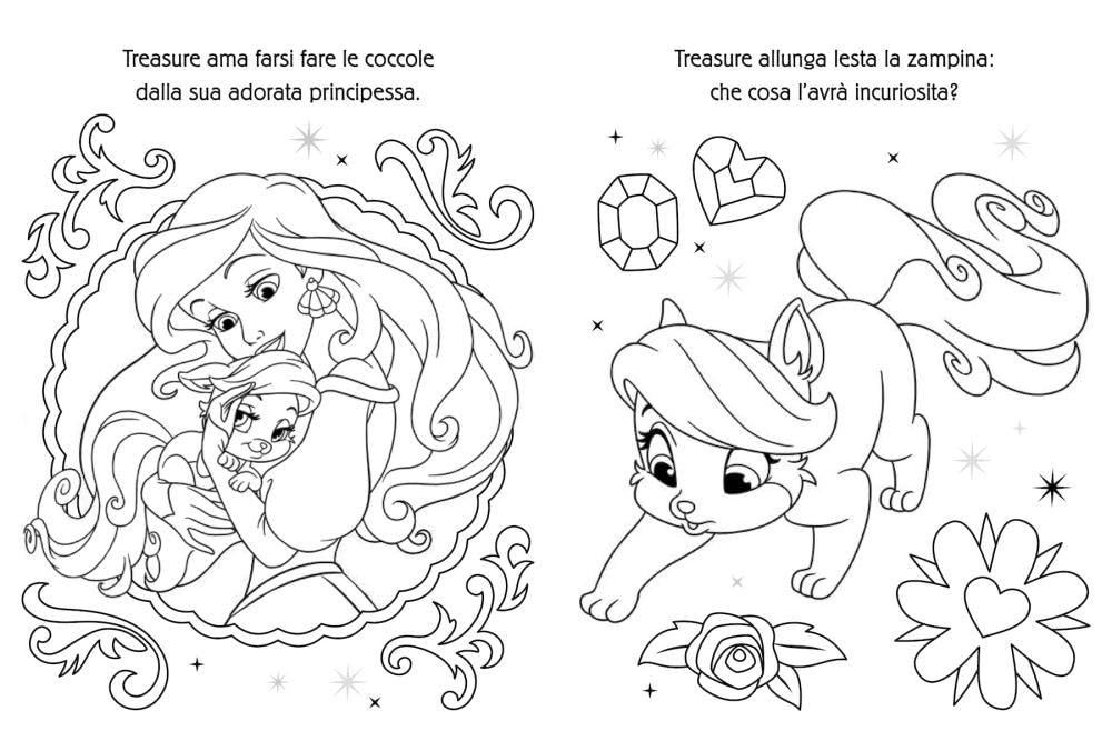 Disney princess e cuccioli reali. Bubble stickers. Storia e giochi. Ediz. illustrata. Con Adesivi